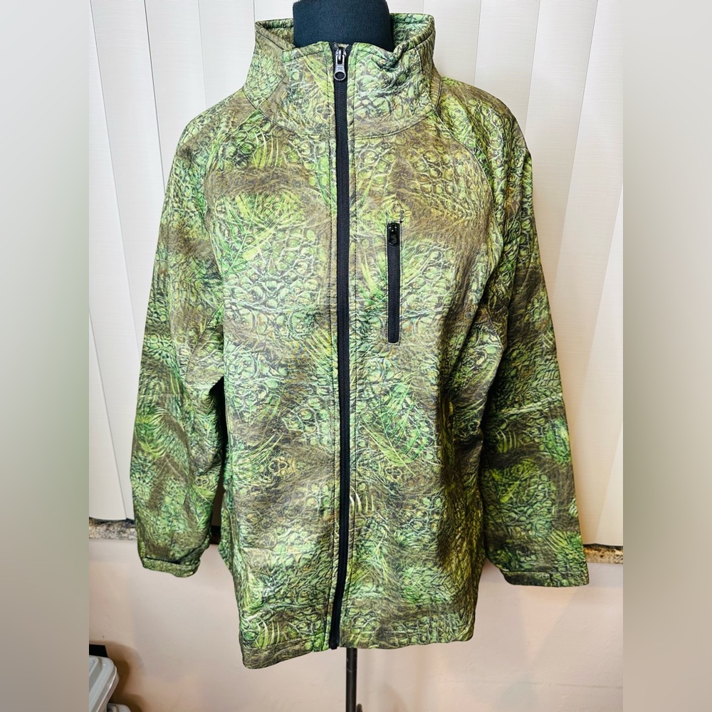 Xotic Hooded 1/2 zip Outdoors Hunting Camouflage Green Unisex Pullover Size XL
